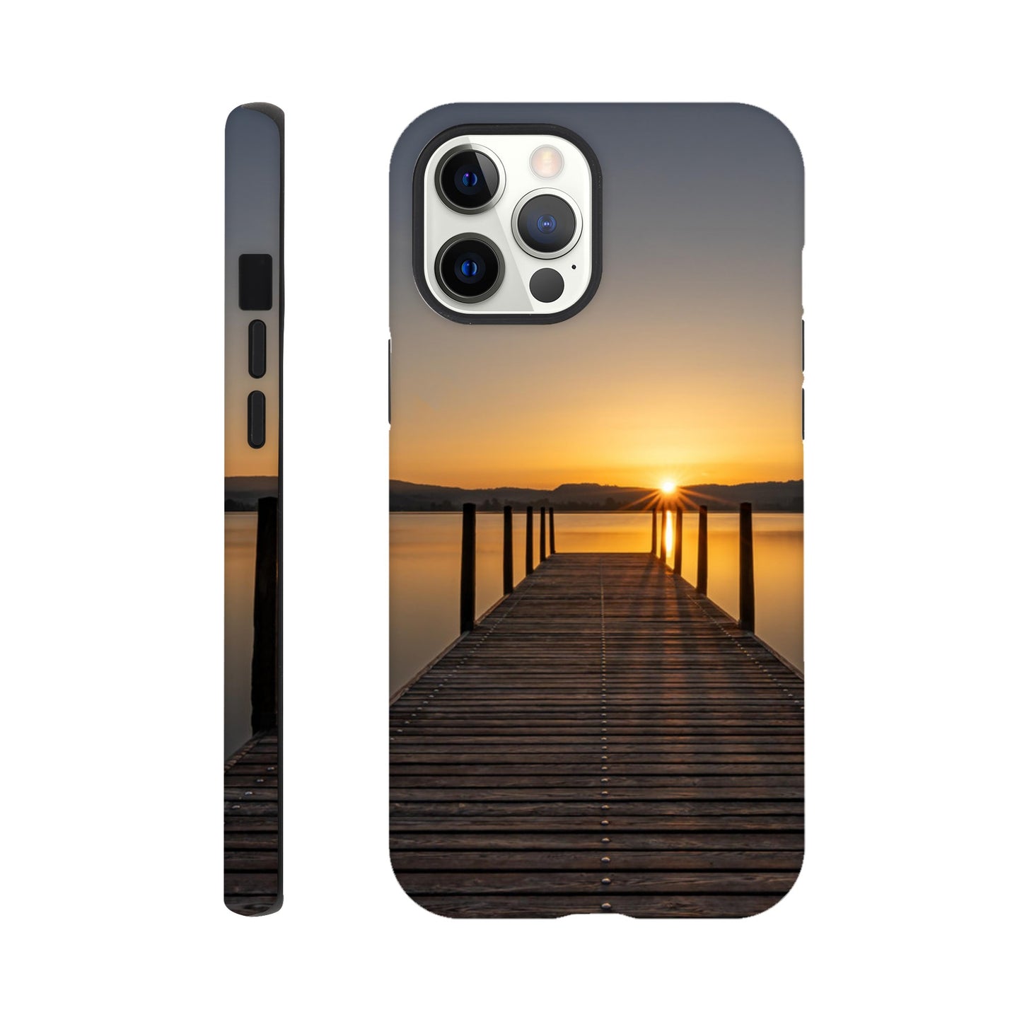 Sonnenaufgang am Zugersee – Hartschalen Case Handyhülle (Iphone oder Samsung)