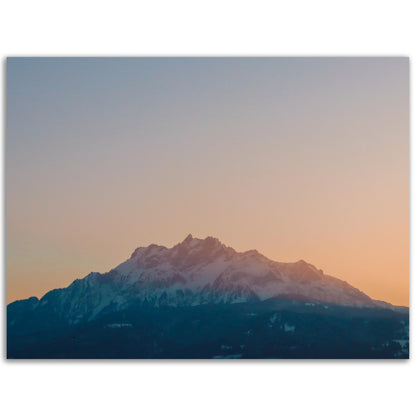 Schweizer Alpenzauber: Pilatus bei Sonnenuntergang - Forex-Druck