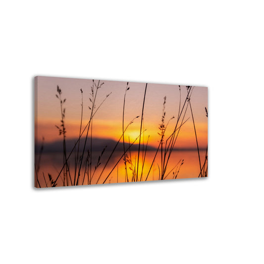 Sunset at the Lake - Artistic Canvas Print