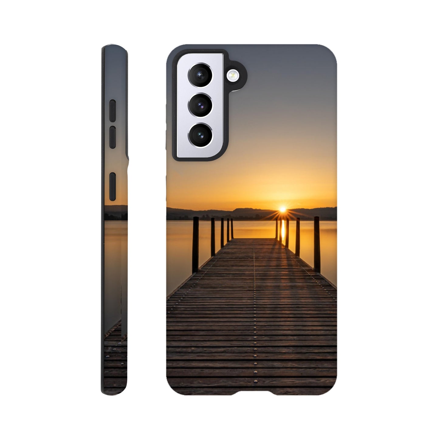 Sonnenaufgang am Zugersee – Hartschalen Case Handyhülle (Iphone oder Samsung)