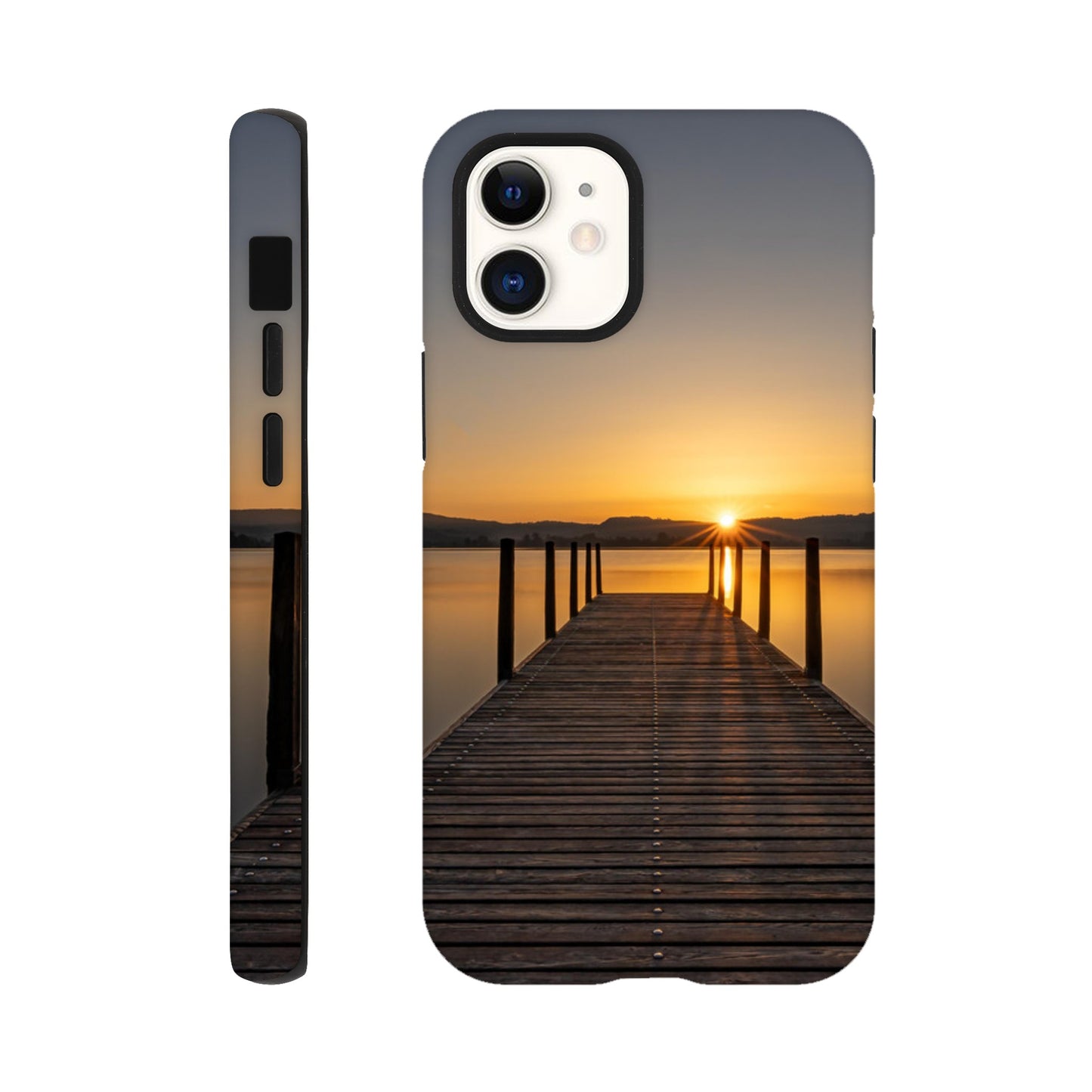 Sonnenaufgang am Zugersee – Hartschalen Case Handyhülle (Iphone oder Samsung)