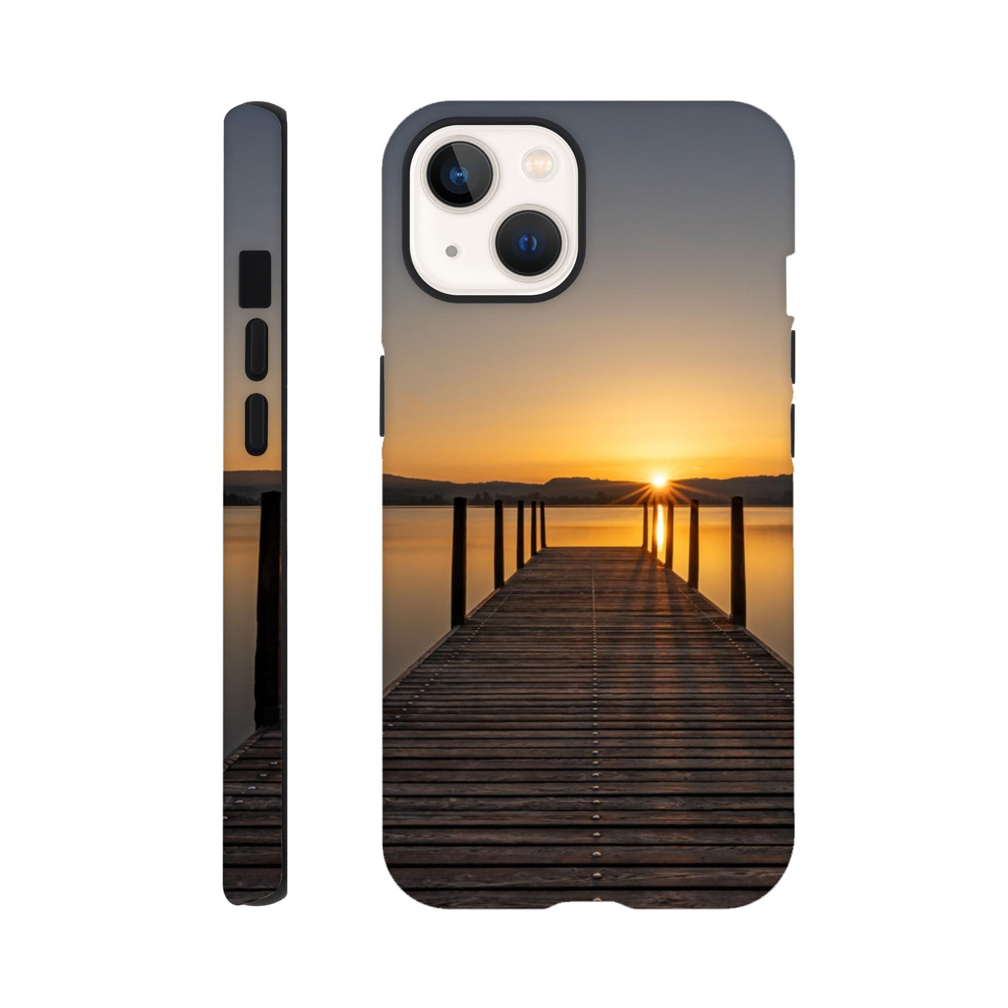 Sonnenaufgang am Zugersee – Hartschalen Case Handyhülle (Iphone oder Samsung)