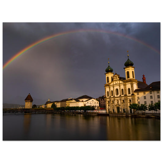 Rainbow over Lucerne - Forex printing