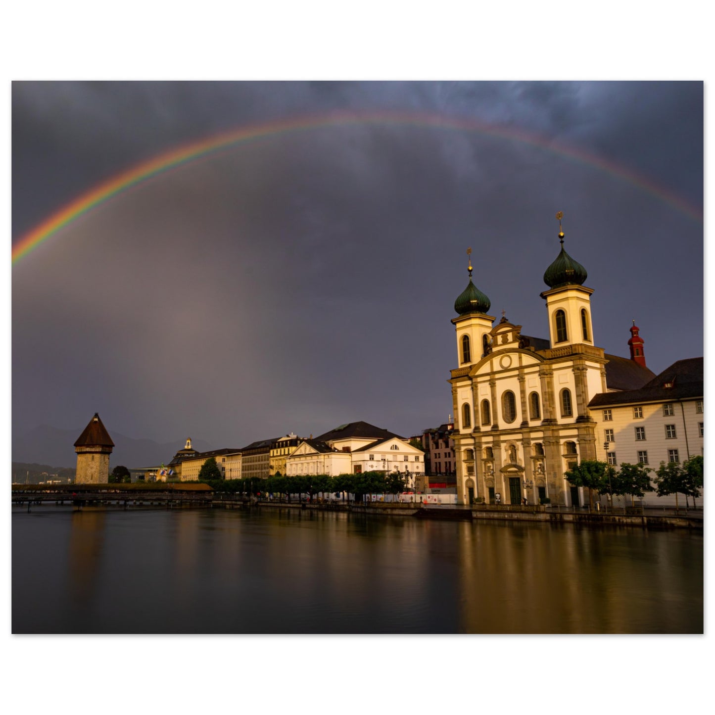 Regenbogen über Luzern - Forex-Druck