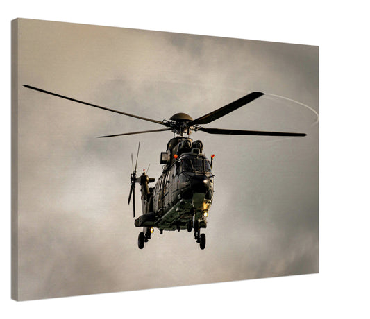 Super Puma Helicopter Canvas Print