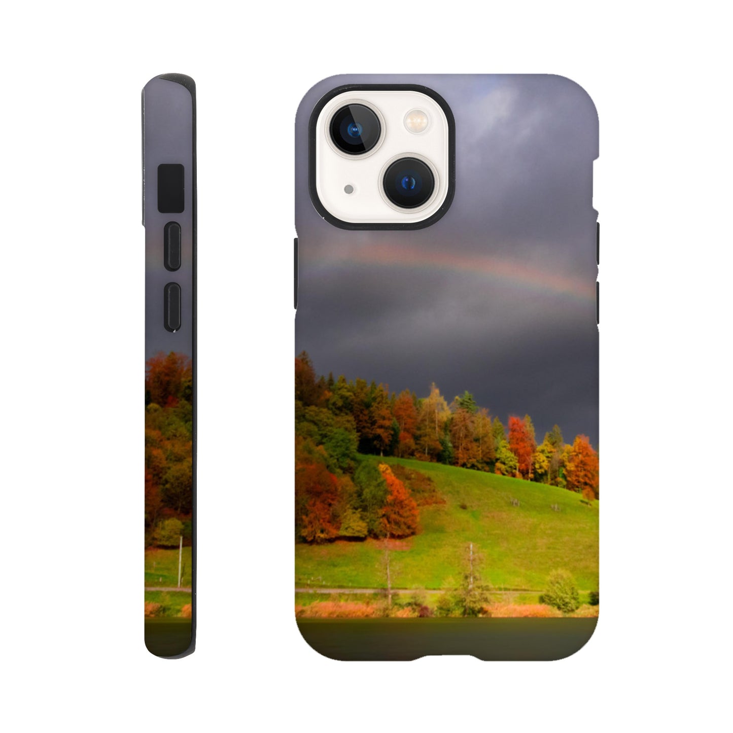 Regenbogenmotiv Hartschalen-Case Handyhülle für iPhone und Samsung