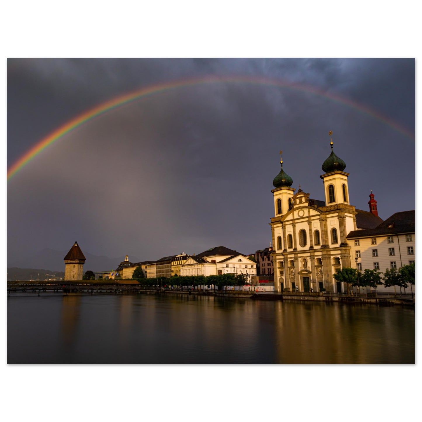 Regenbogen über Luzern - Forex-Druck