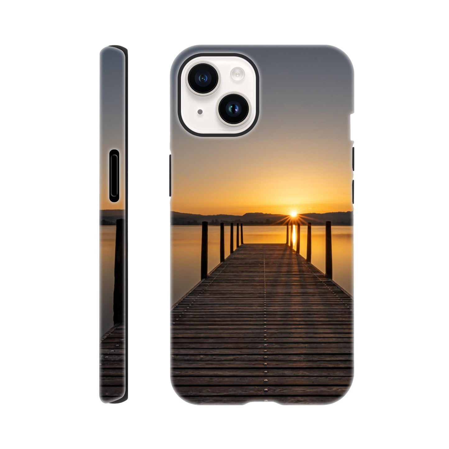 Sonnenaufgang am Zugersee – Hartschalen Case Handyhülle (Iphone oder Samsung)