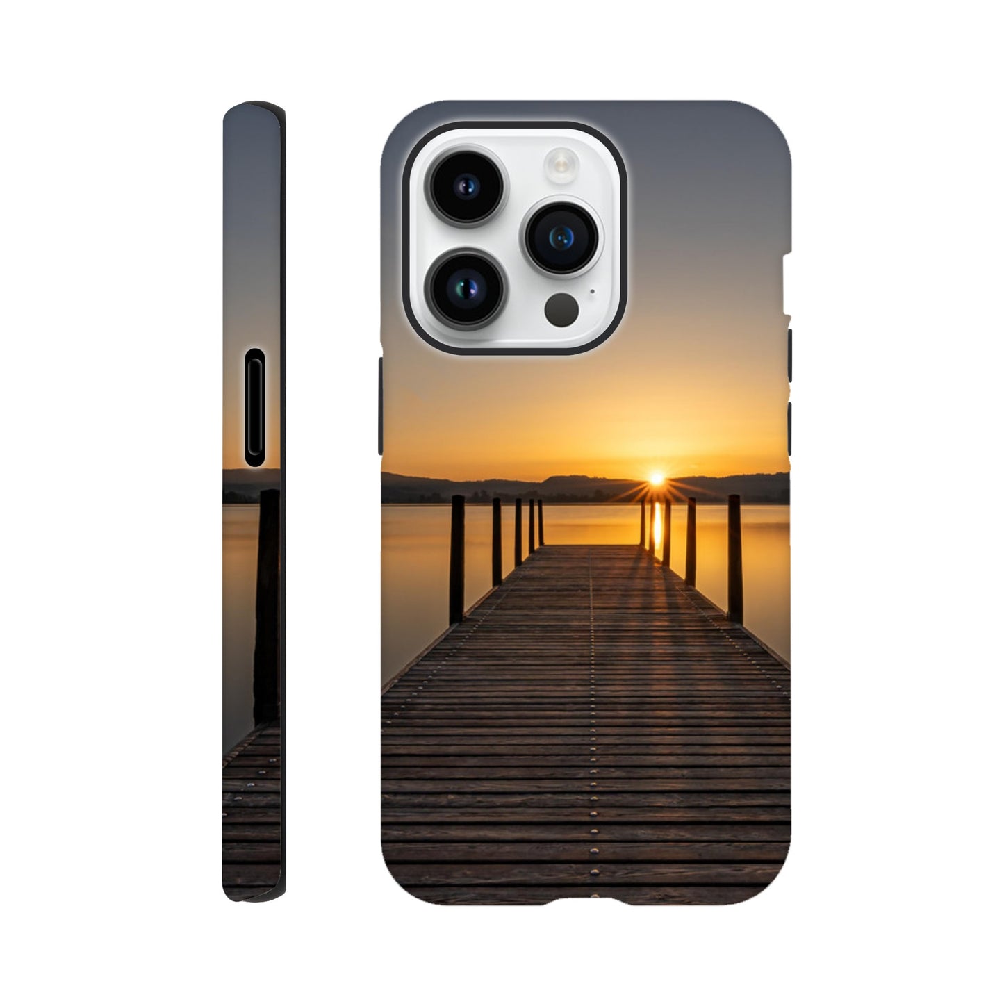 Sonnenaufgang am Zugersee – Hartschalen Case Handyhülle (Iphone oder Samsung)