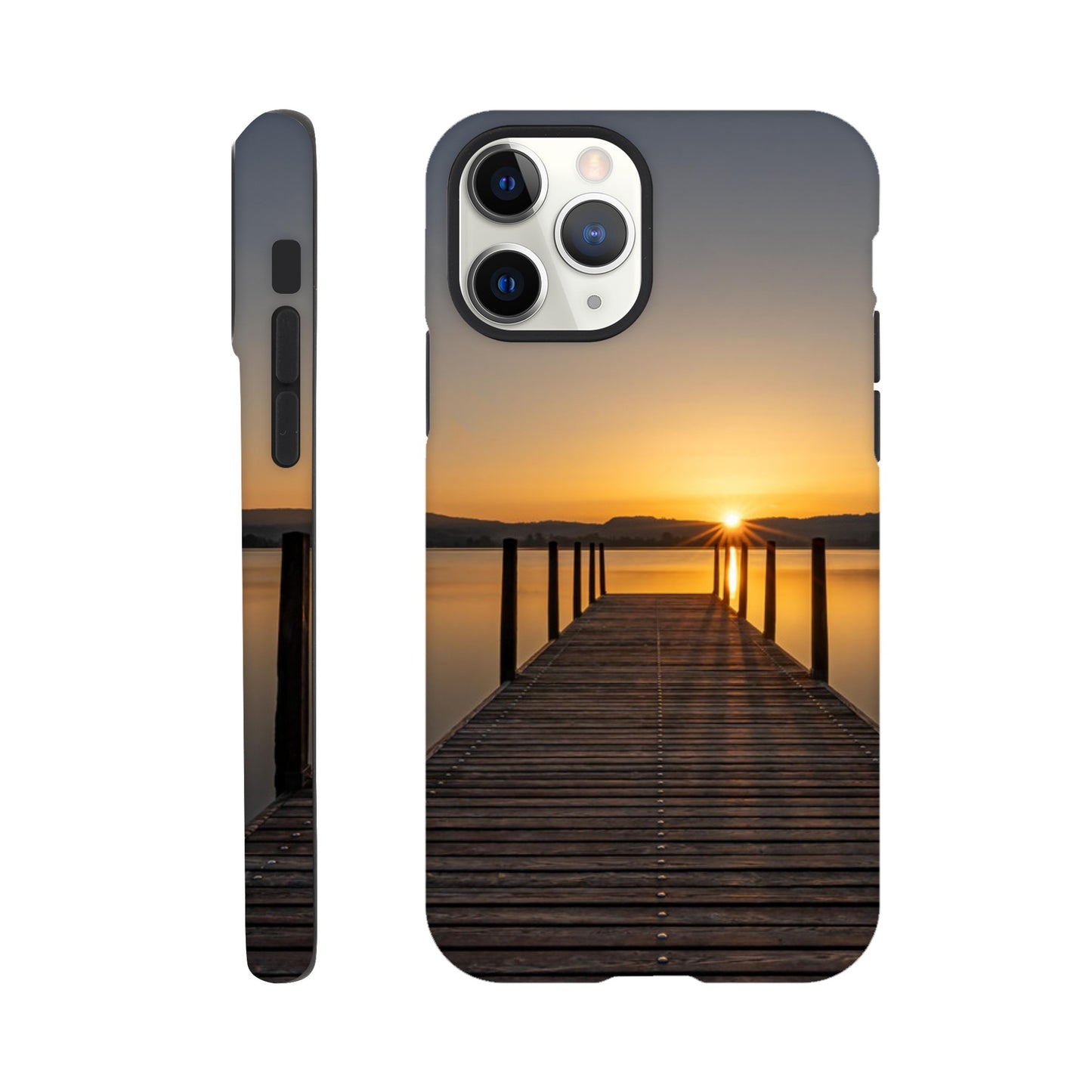 Sonnenaufgang am Zugersee – Hartschalen Case Handyhülle (Iphone oder Samsung)