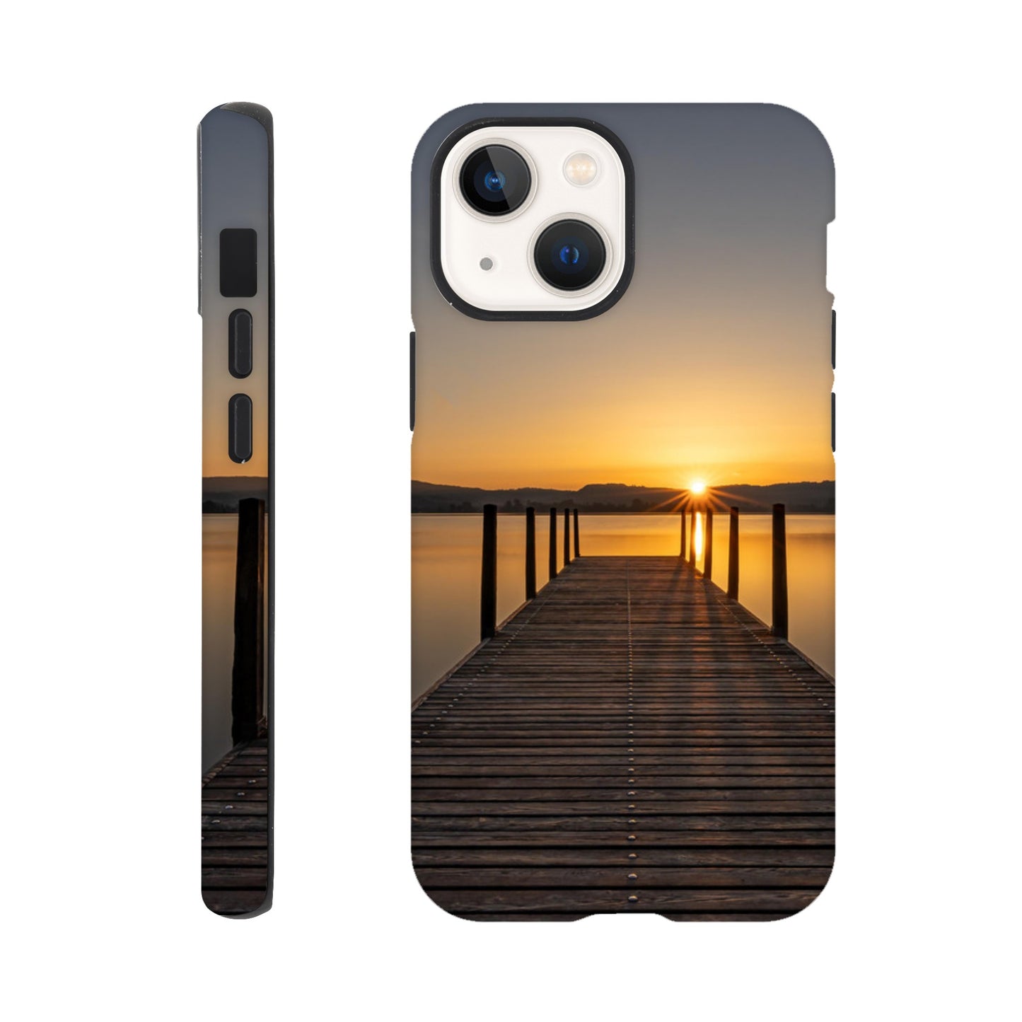 Sonnenaufgang am Zugersee – Hartschalen Case Handyhülle (Iphone oder Samsung)