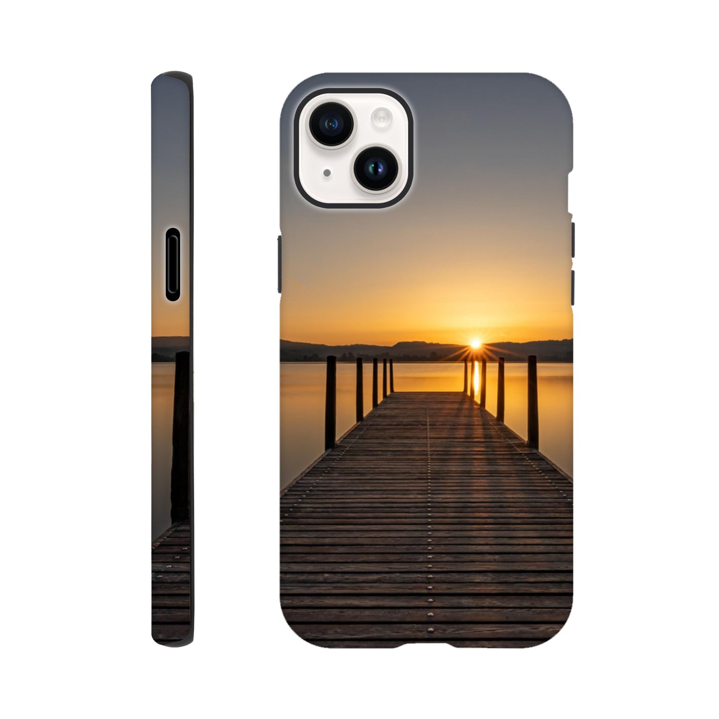 Sonnenaufgang am Zugersee – Hartschalen Case Handyhülle (Iphone oder Samsung)