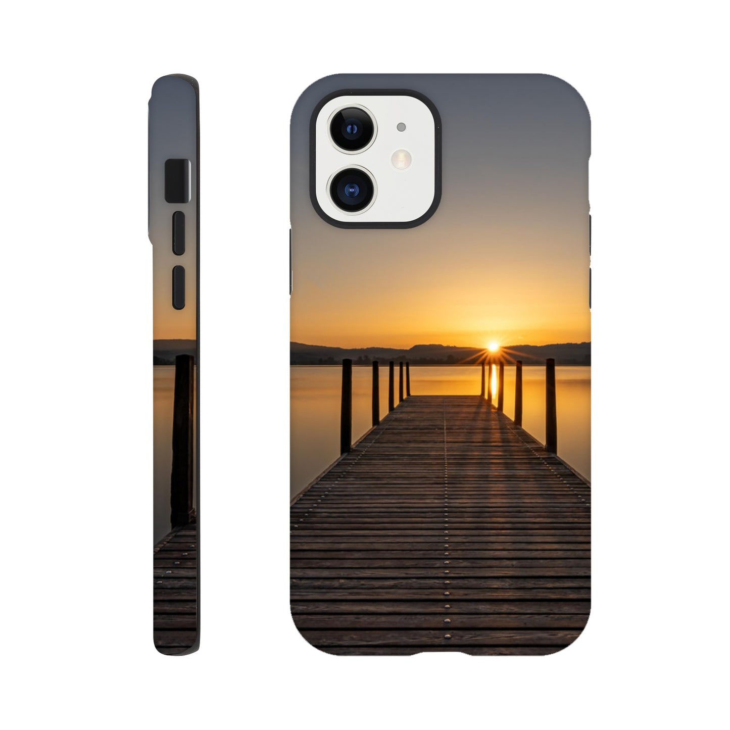 Sonnenaufgang am Zugersee – Hartschalen Case Handyhülle (Iphone oder Samsung)