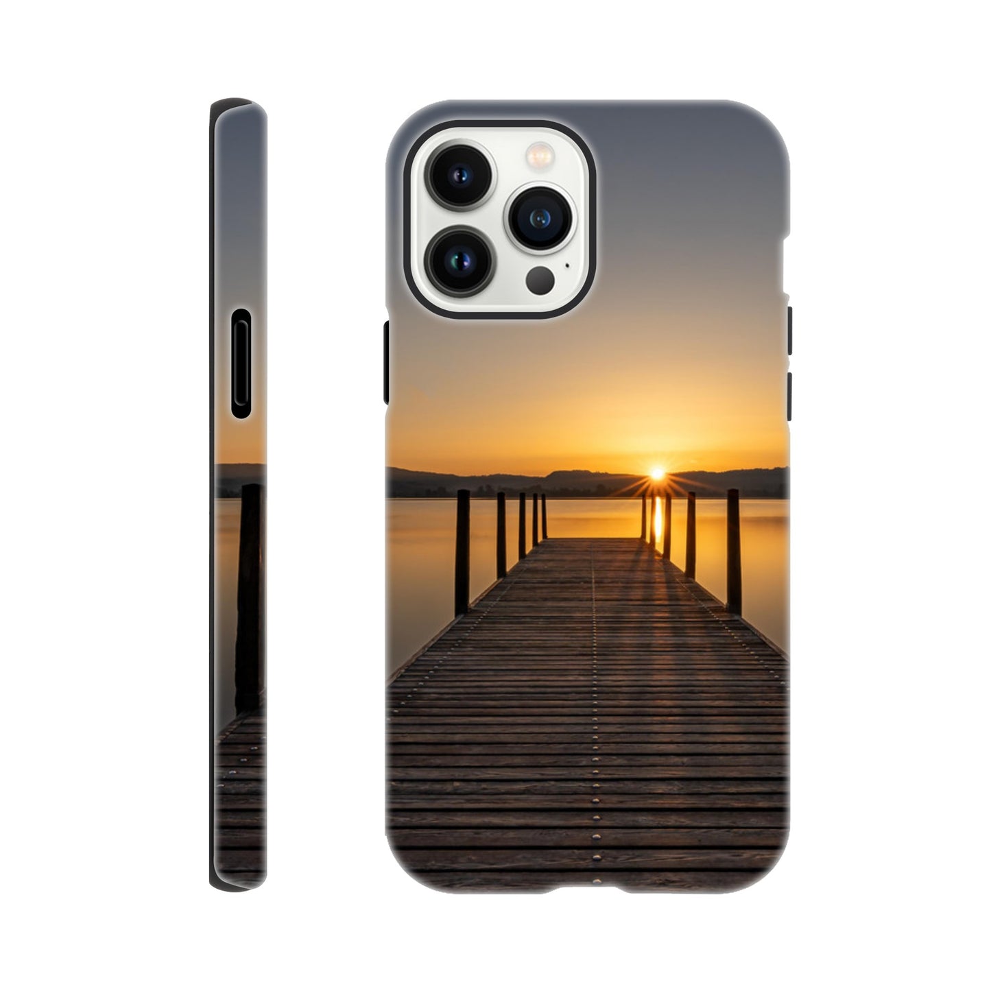 Sonnenaufgang am Zugersee – Hartschalen Case Handyhülle (Iphone oder Samsung)