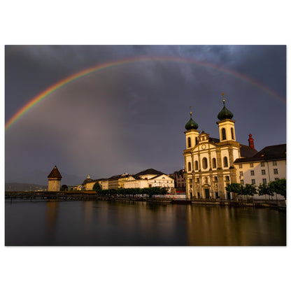 Regenbogen über Luzern - Forex-Druck