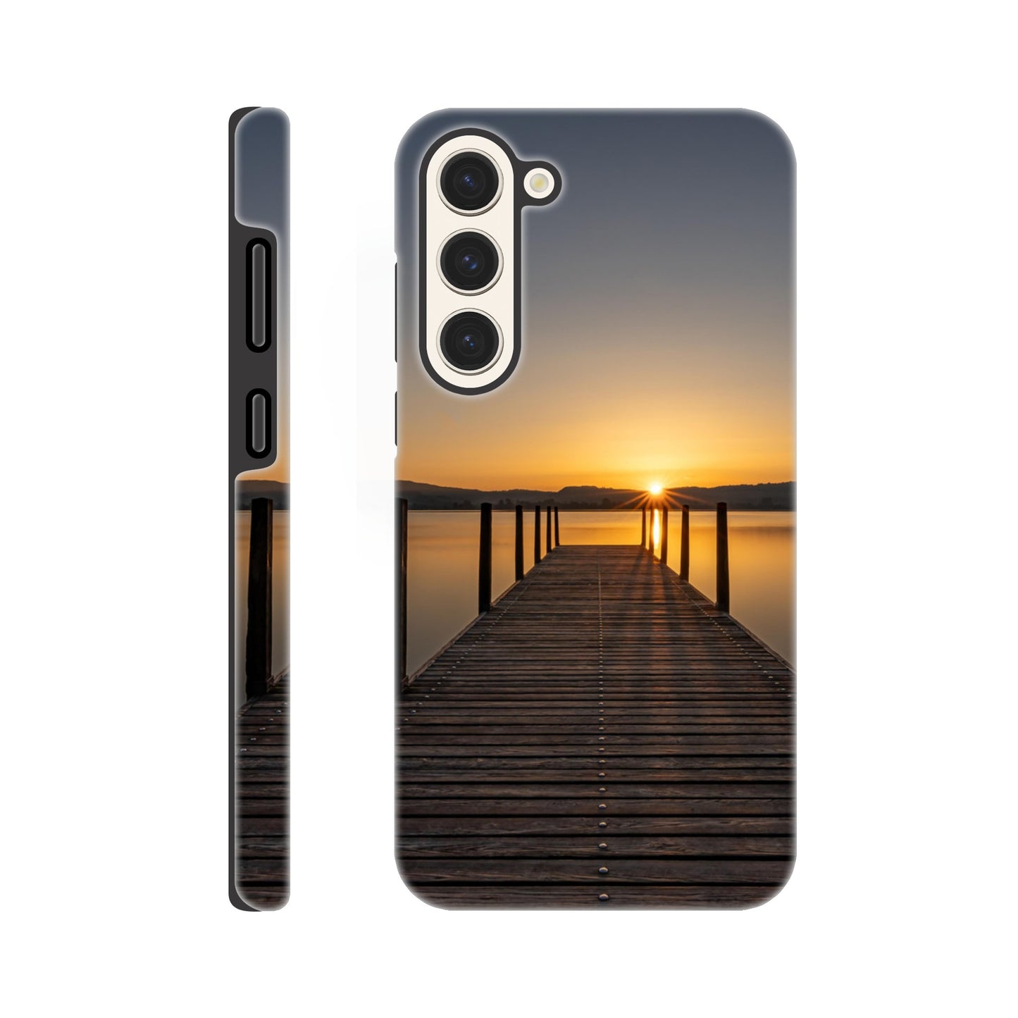 Sonnenaufgang am Zugersee – Hartschalen Case Handyhülle (Iphone oder Samsung)