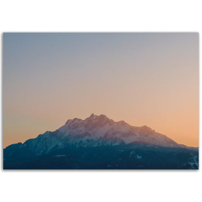 Schweizer Alpenzauber: Pilatus bei Sonnenuntergang - Forex-Druck