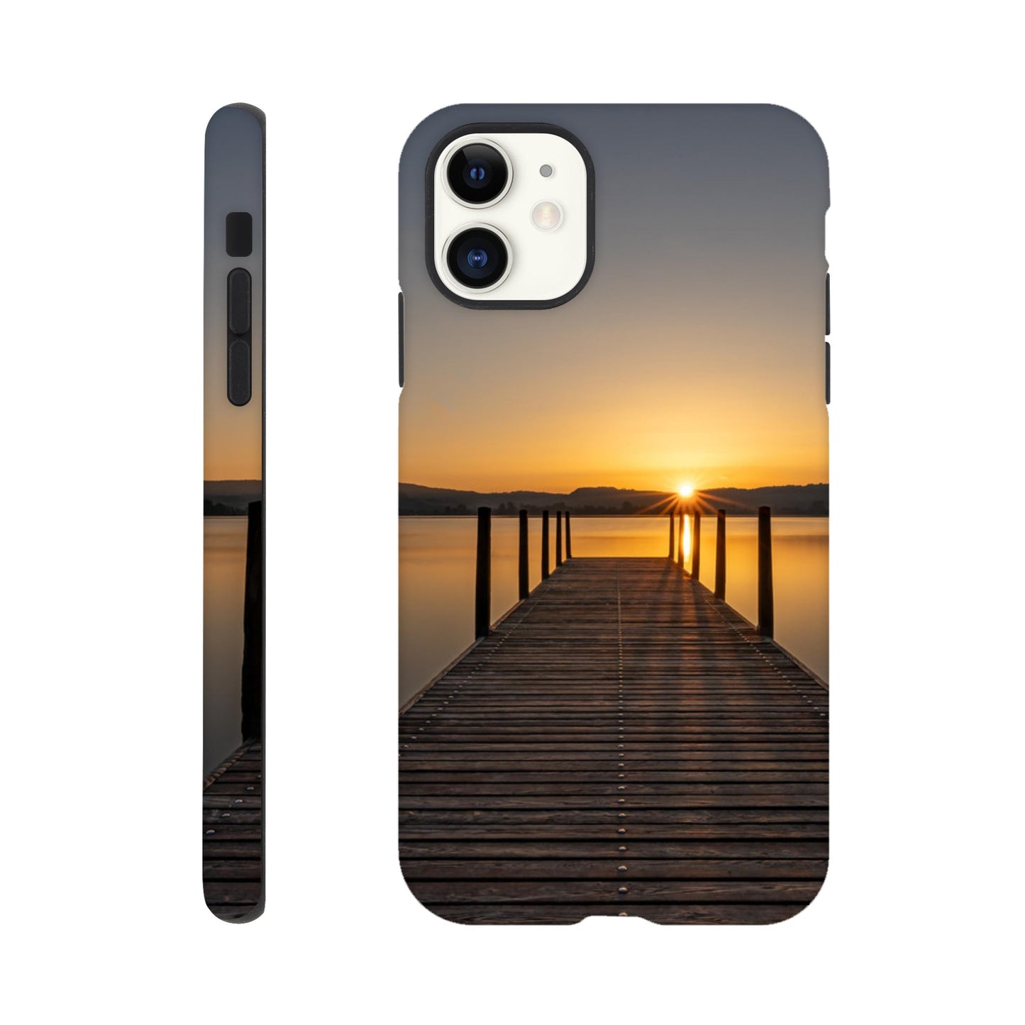 Sonnenaufgang am Zugersee – Hartschalen Case Handyhülle (Iphone oder Samsung)