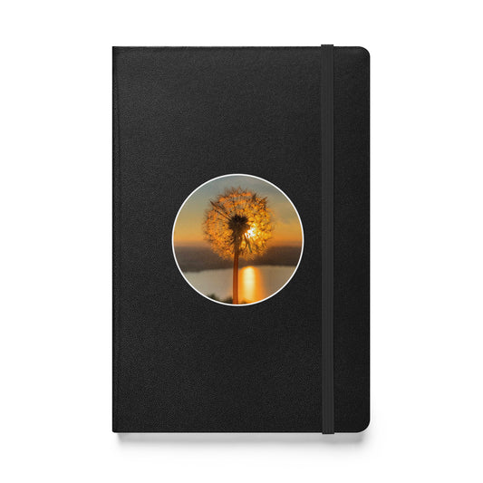 JournalBook® Notizbuch Pusteblume im Sonnenuntergang